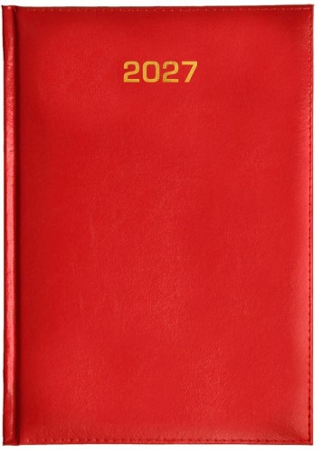 Kalendarz 2027 tygodniowy A5 Baladek Czerwony