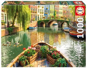 PUZZLE 1000 REJS PO AMSTERDAMIE/ NIDERLANDY, EDUCA