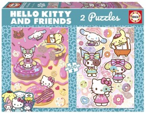 PUZZLE 2 X 500 HELLO KITTY, EDUCA